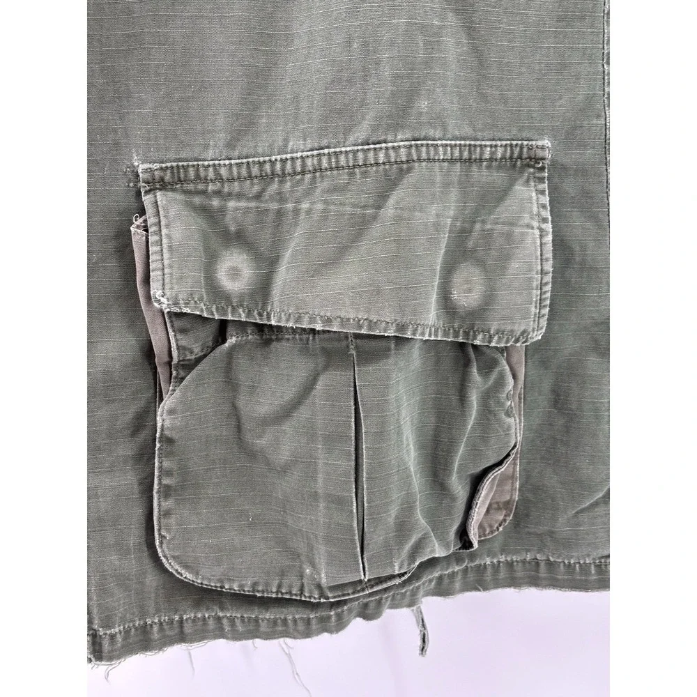 Vintage Vietnam OG-107 Jungle Jacket Cotton Ripstop Slant Pocket US Army Coat